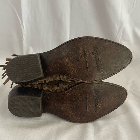 🪩👢🦄EUC MATISSE LEOPARD‎ FRINGE BOOTS- SIZE 9.5 - Picture 7 of 9